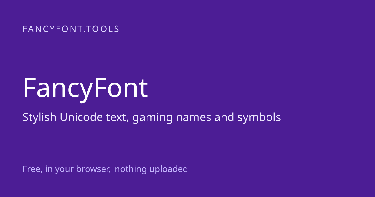 FancyFont screenshot 1